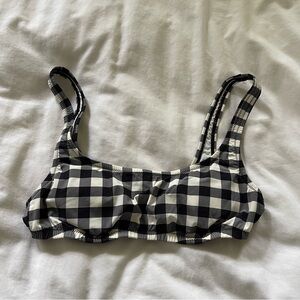 J. Crew Gingham Bikini Top